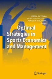 book Optimal Strategies in Sports Economics and Management