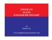 book Ebook on Slang English Dictionary