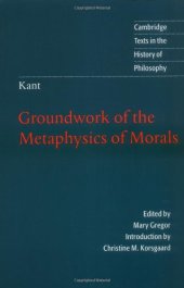 book Groundwork of the Metaphysics of Morals