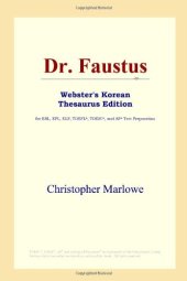 book Dr. Faustus (Webster's Korean Thesaurus Edition)