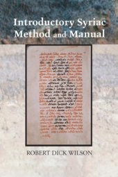 book Introductory Syriac Method and Manual