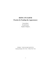 book Being on Earth: Practice in Tending the Appearances