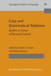 book Case and Grammatical Relations: Studies in Honor of Bernard Comrie