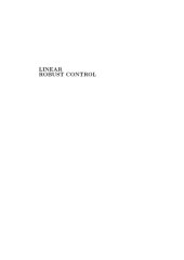 book Linear Robust Control (Prentice Hall Information and System Sciences)