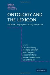 book Ontology and the Lexicon: A Natural Language Processing Perspective (Studies in Natural Language Processing)