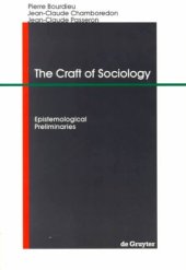 book Craft of Sociology: Epistemological Preliminaries