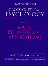 book Handbook of Cross-Cultural Psychology, Volume 3: Social Behavior and Applications (2nd Edition)