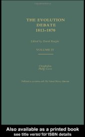 book Omphalos; The Evolution Debate, 1813-1870 (Volume IV)