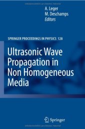 book Ultrasonic Wave Propagation in Non Homogeneous Media