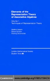 book Elements of the Representation Theory of Associative Algebras: Volume 1: Techniques of Representation Theory