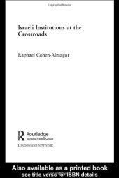 book Israeli Institutions at the Crossroads (Israeli: History, Politics and Society)