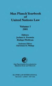 book Max Planck Yearbook of United Nations Law