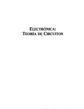 book Electronica Teoria de Circuitos   Spanish