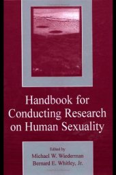 book Handbook for Conducting Research on Human Sexuality