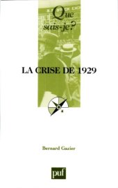 book La crise de 1929