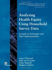 book Analyzing Health Equity Using Household Survey Data: A Guide to Techniques and their Implementation