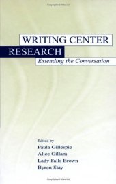 book Writing Center Research: Extending the Conversation