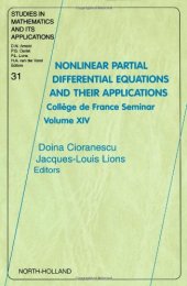 book Nonlinear Partial Differential Equations and their Applications: Collège de France Seminar Volume XIV