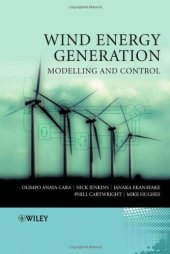 book Wind Energy Generation: Modelling and Control