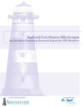 book Saas and Core Finance Effectiveness: An Executive Summary Research Report for Fei Members