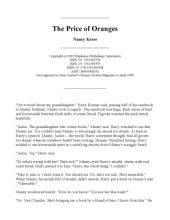 book The Price of Oranges