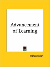 book Advancement of Learning