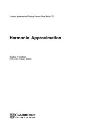 book Harmonic Approximation