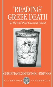 book Reading  Greek Death: To the End of the Classical Period