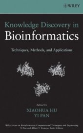 book Knowledge discovery in bioinformatics: techniques, methods, and applications