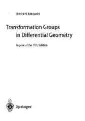 book Transformation Groups in Differential Geometry