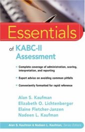 book Essentials of KABC-II Assessment