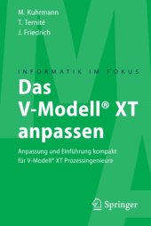 book Das V-Modell® XT anpassen: Anpassung und Einführung kompakt für V-Modell® XT Prozessingenieure