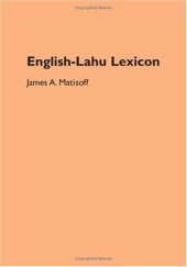 book English-Lahu Lexicon