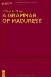 book A Grammar of Madurese (Mouton Grammar Library 50)