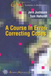 book A Course in Error-Correcting Codes (EMS Textbooks in Mathematics)