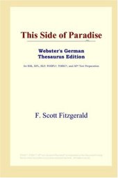 book This Side of Paradise (Webster's German Thesaurus Edition)