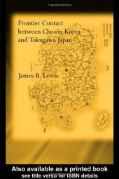 book Frontier Contact Between Choson Korea and Tokugawa Japan