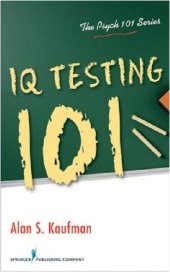 book IQ Testing 101 (Psych 101)