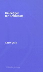 book Heidegger for Architects