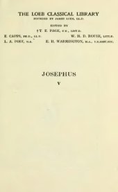 book Josephus: Jewish Antiquities (Books V-VIII)