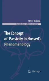 book The Concept of Passivity in Husserl's Phenomenology