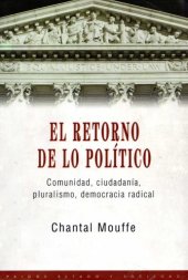 book El Retorno De Lo Político