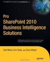 book Pro SharePoint 2010 Business Intelligence Solutions