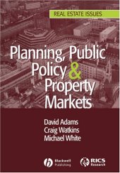 book Planning, Public Policy and Property Markets (Real Estate Issues)