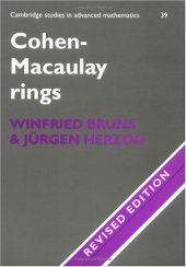 book Cohen-Macaulay Rings