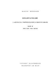 book Der Satz vom Grund (1955-1956)