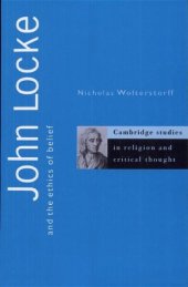 book John Locke and the Ethics of Belief