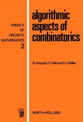 book Algorithmic Aspects of Combinatorics