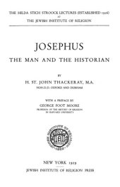 book Josephus: The Man and the Historian