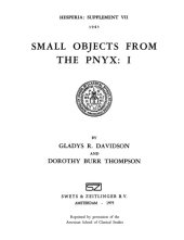 book Small Objects from the Pnyx I (Hesperia Supplement vol 7)